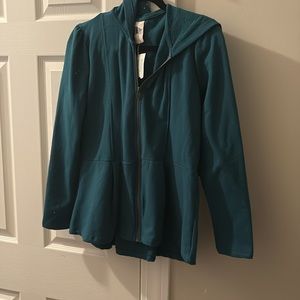 NWTS sweet green hoodie zipper front large smoke & pet free home
